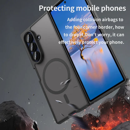 Z Fold7 Cases Luxury Slim Matte Magsafe Case for Samsung Galaxy Z Fold 7 PC TPU Hybrid Armor Magnetic Wireless Charging Cover