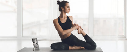 Oatsbasf Magnetic Phone Case for Samsung Galaxy Z Fold 6 5 Metal Slim Phone Protective Cover Shell with 360° Rotatable Stand