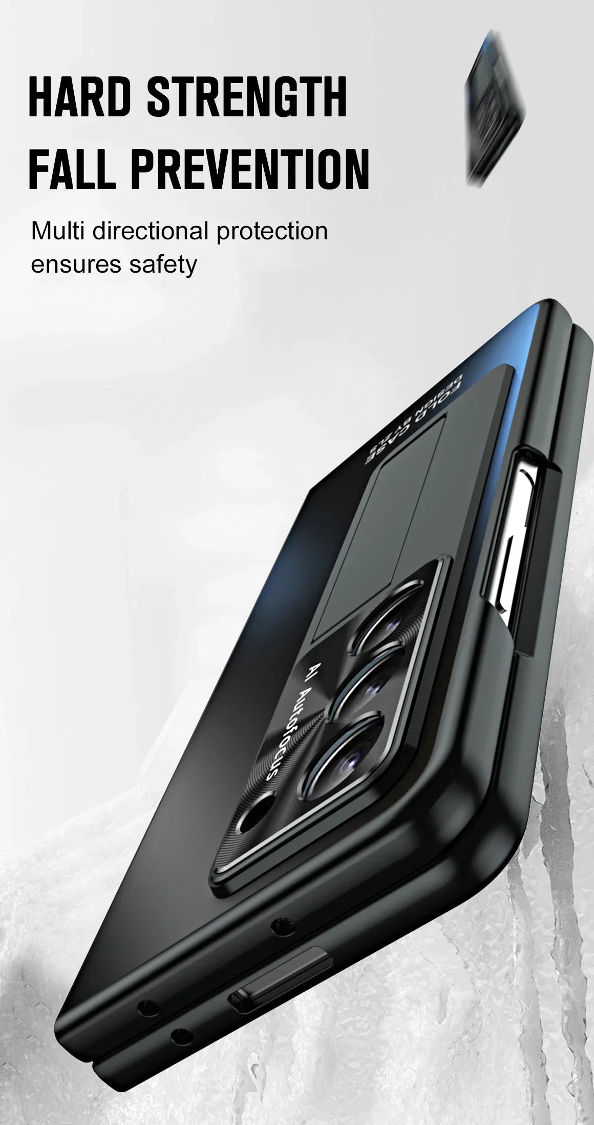 with Screen Protector Pen Phone Case for Samsung Galaxy Z Fold 7 6 5 4 3 Kickstand Skin Texture Scrub Fine Hole Polishing Glass