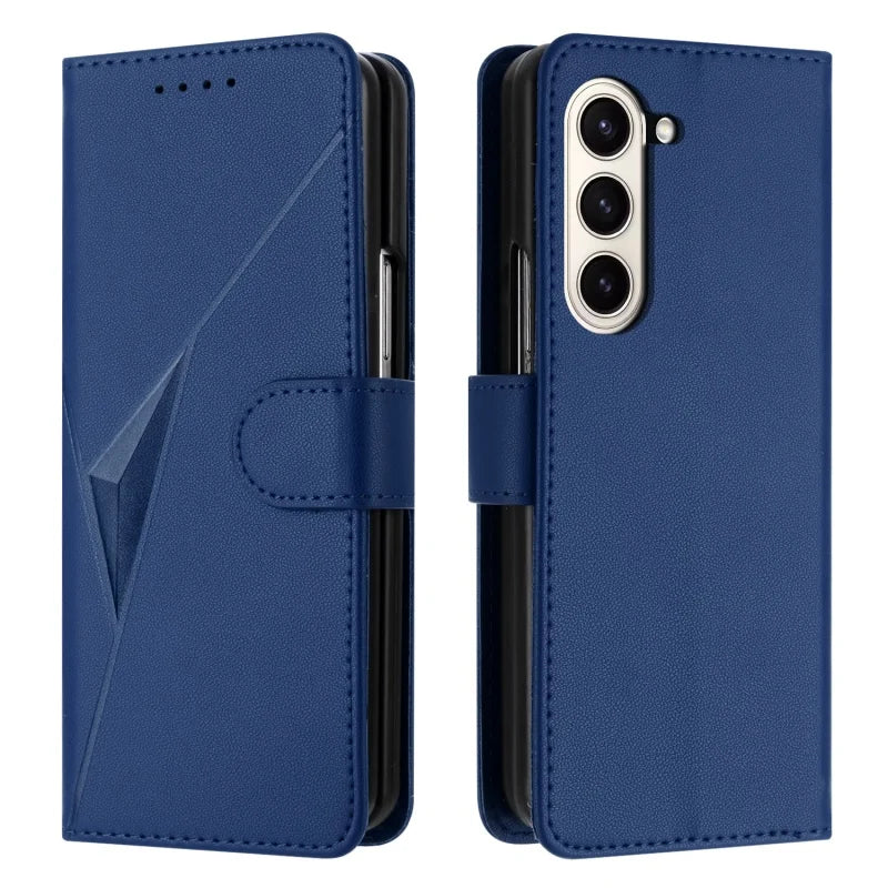 Luxury Magnetic Leather Wallet Card Phone Case for Samsung Galaxy Z Fold 6 5 4 3 Fold6 Fold5 Flip Purse Holder Cover Back Bag