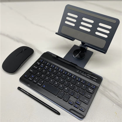 Portable Wireless Keyboard With Stand Mouse Pen
