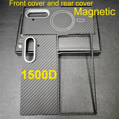Magnetic Aramid Case For Samsung Galaxy Z Fold 7, Carbon Fiber Case For Magsafe, Mobile Phone Accessories