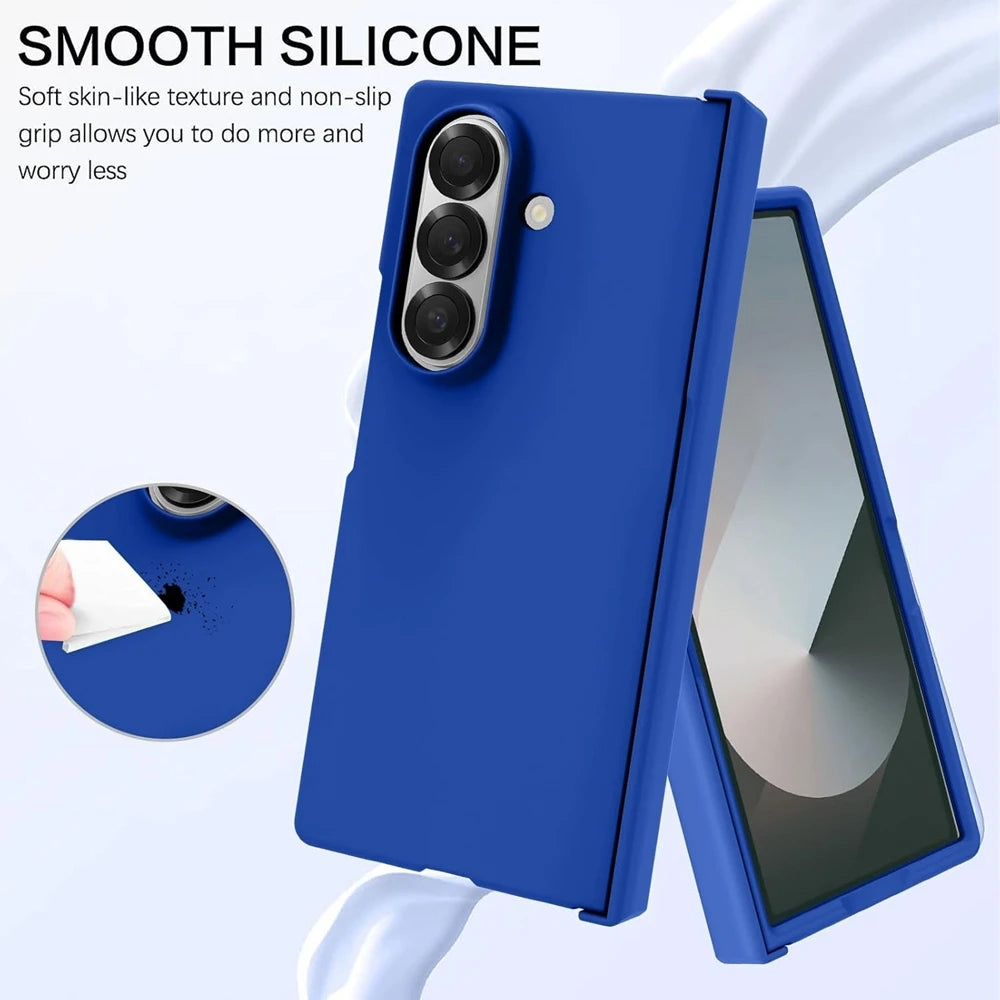 3 in 1 Hinge Protection Hard PC Case for Samsung Galaxy Z Fold 7 6 5 4 3 Fold7 Slim Matte Shockproof Cover for Samsung ZFold7