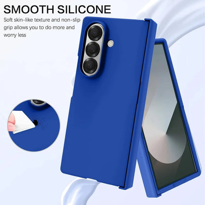 3 in 1 Hinge Protection Hard PC Case for Samsung Galaxy Z Fold 7 6 5 4 3 Fold7 Slim Matte Shockproof Cover for Samsung ZFold7