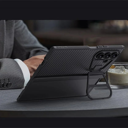 For Samsung Galaxy Z Fold 7 MagSafe Case NILLKIN CamShield Prop Magnetic Case With Phone Holder Camera Cover For Samsung Z Fold7