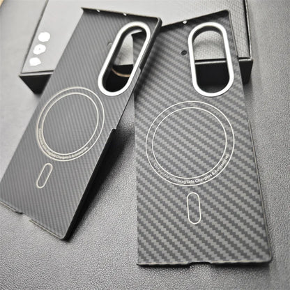 Magnetic Aramid Case For Samsung Galaxy Z Fold 7, Carbon Fiber Case For Magsafe, Mobile Phone Accessories