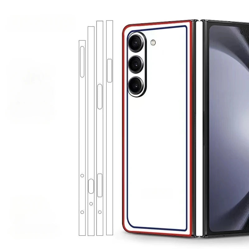 Back and Side Frame Skin Wrap for Samsung Galaxy Z Fold 7 / 5 / 4 / 3