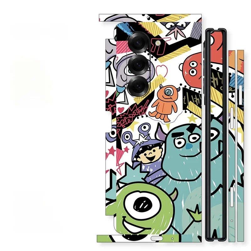 Back and Side Frame Skin Wrap for Samsung Galaxy Z Fold 7 / 6 / 5 / 4 / 3