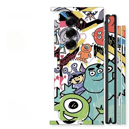 Back and Side Frame Skin Wrap for Samsung Galaxy Z Fold 7 / 6 / 5 / 4 / 3