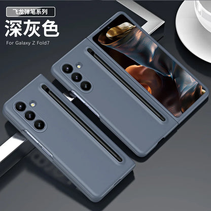 Front and Back Full Cover for Samsung Galaxy Z Fold 7 5G Fold 6 SE 5 4 3 Mobile Phone Case+Screen Film Integrated with Stylus