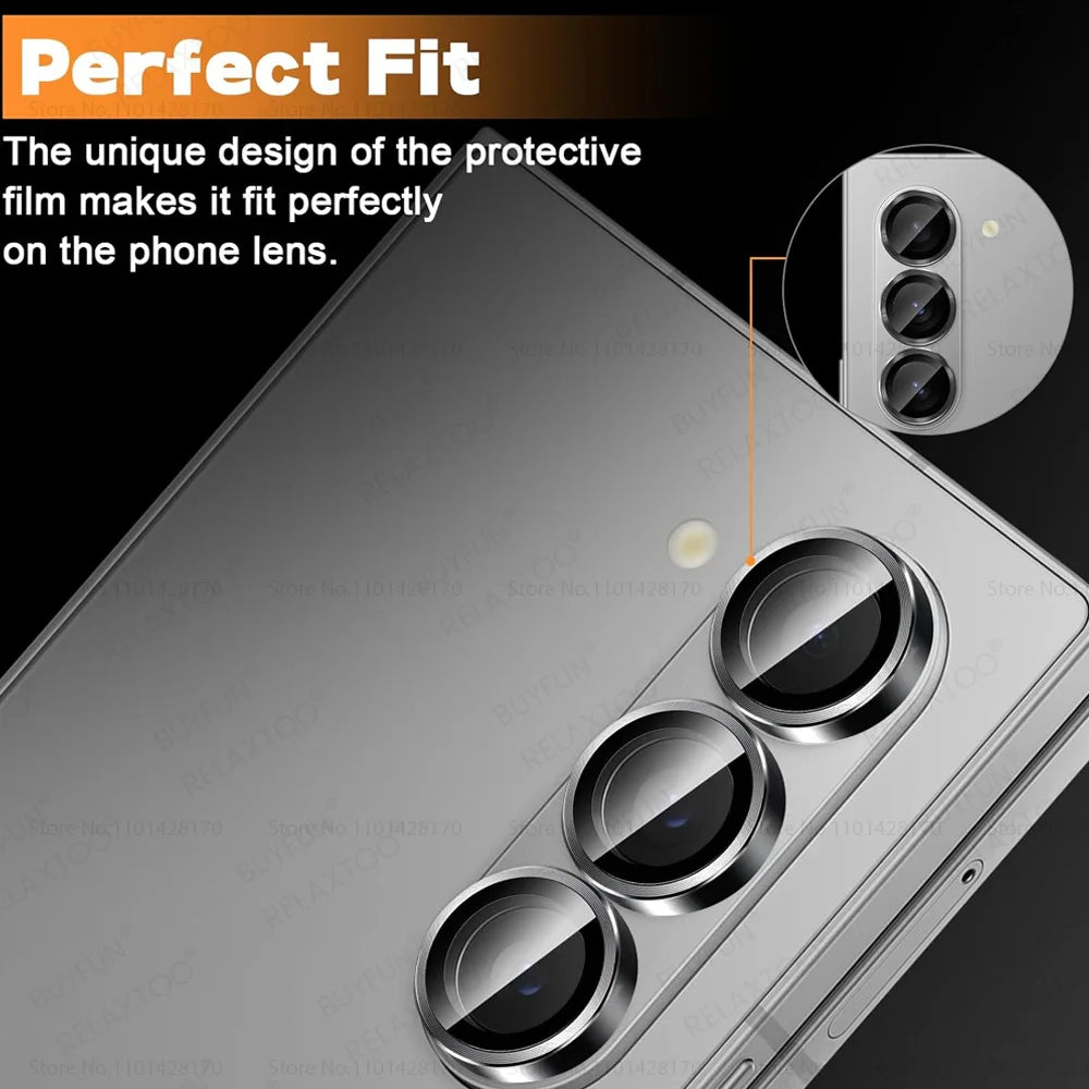 Z Fold 6 7 Camera Ring For Samsung Galaxy Z Fold6 5G Back Metal Lens Glass Case ZFold6 ZFold7 Fold7 Camera Cover Cap Accessories