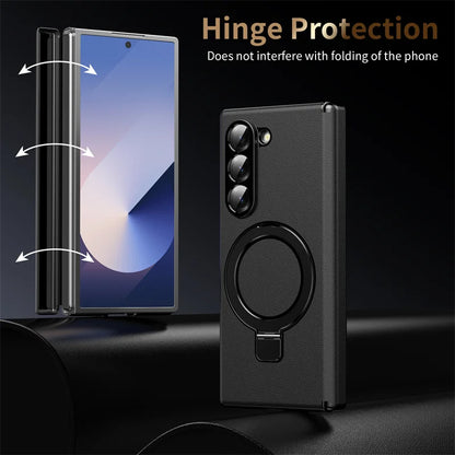 Magsafe Magnetic Hinge Case for Samsung Galaxy Z Fold 7 6 5 4 3 360 Full Protection Screen Glass Wireless Magnetic Holder Cover