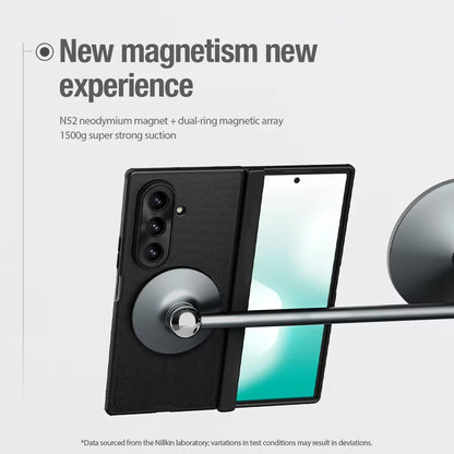 For Samsung Galaxy Z Fold 7 Magnetic Fold Phone Case Nillkin Frosted Shield Anti Fingerprint Shockproof Back Protective Cover