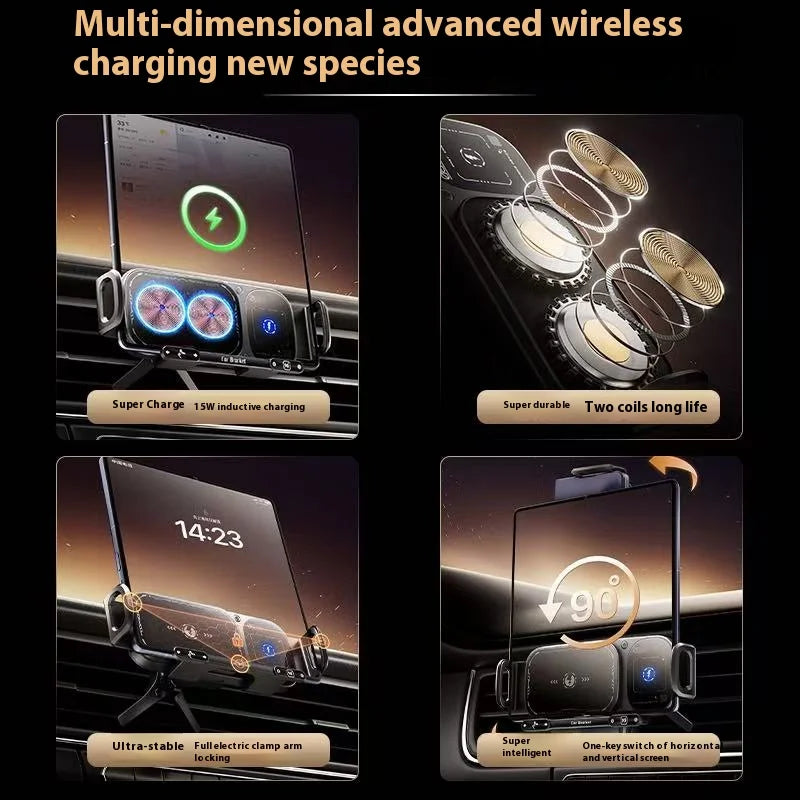 2IN1 Car Wireless Charger Phone Holder