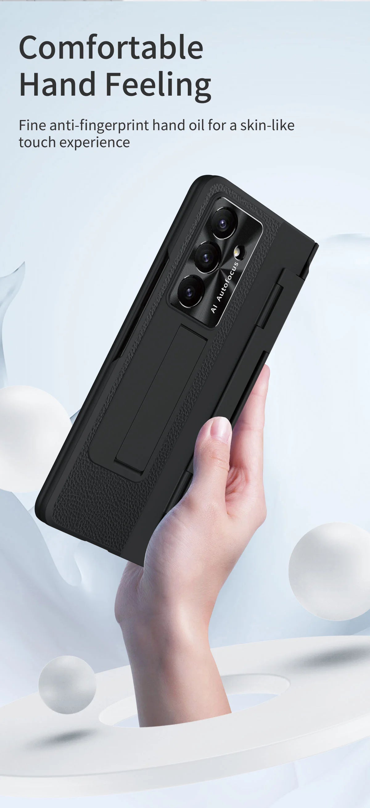 For Samsung Galaxy Z Fold 7 6 5 4 5G With Screen Protect Glass Film Luxury Leather One-Piece Plating Stand Hinge Shockproof Case