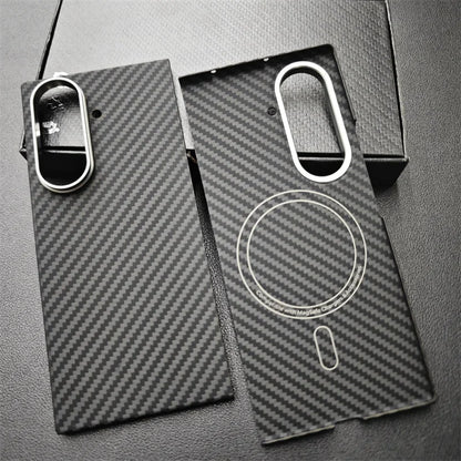 Magnetic Aramid Case For Samsung Galaxy Z Fold 7, Carbon Fiber Case For Magsafe, Mobile Phone Accessories