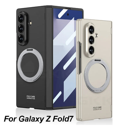 Magnetic Hinge All-included Case For Samsung Galaxy Z Fold 7 For Magsafe Charge Screen Protector Cover For Galaxy Z Fold7 Case