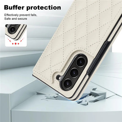 Leather Wallet Card Phone Case for Samsung Galaxy Z Fold 6 5 4 3 Fold6 Fold5 Fold4 Fold3 Shockproof Flip Stand Cover Hoesje Etui