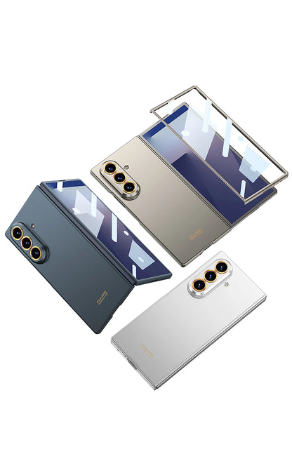 Luxury Matte Phone Case for Z Fold 7/6 – Ultra-Thin, Screen Protector, 5G