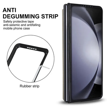 Leather Wallet Card Phone Case for Samsung Galaxy Z Fold 6 5 4 3 Fold6 Fold5 Fold4 Fold3 Shockproof Flip Stand Cover Hoesje Etui