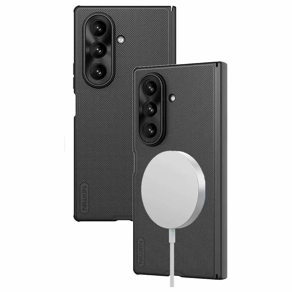 For Samsung Galaxy Z Fold 7 Magnetic Fold Phone Case Nillkin Frosted Shield Anti Fingerprint Shockproof Back Protective Cover