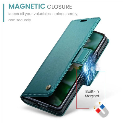 Luxury Magnetic Leather Wallet Multi Card Phone Case for Samsung Galaxy Z Fold 7 6 5 Fold6 Fold5 Shockproof Stand Cover Back Bag