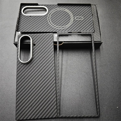 Magnetic Aramid Case For Samsung Galaxy Z Fold 7, Carbon Fiber Case For Magsafe, Mobile Phone Accessories