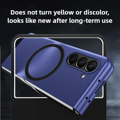 Ultra Thin Folding Skin Mobile Phone Case For Samsung Galaxy Z Fold 7 Magnetic Suction PC Matte Bumper Hard Cover