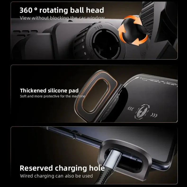 2-in-1 Car Wireless Charger for Samsung Z Fold – Fast Charging Mount